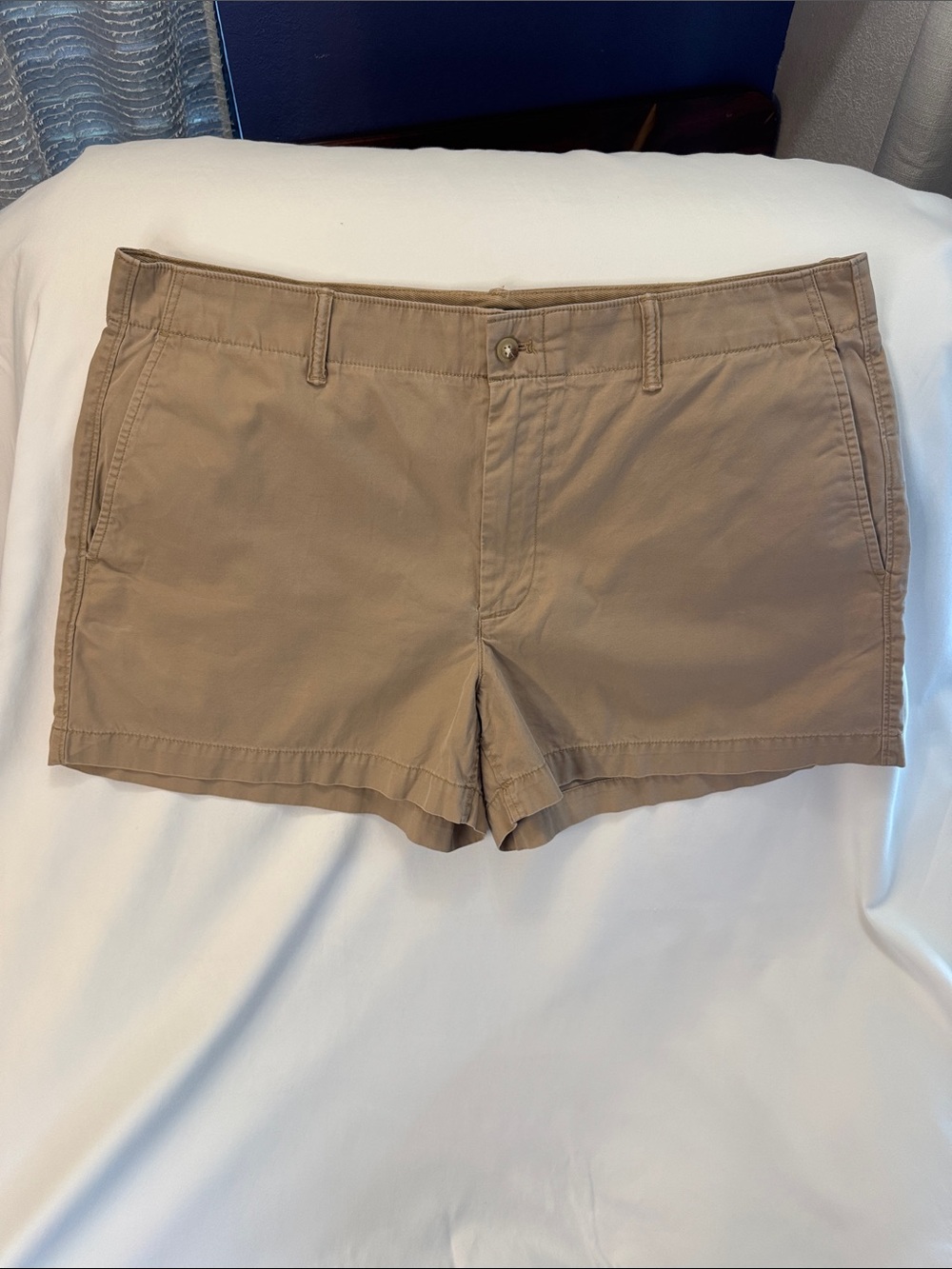 POLO Ralph Lauren Women's Tan Flat-Front Shorts